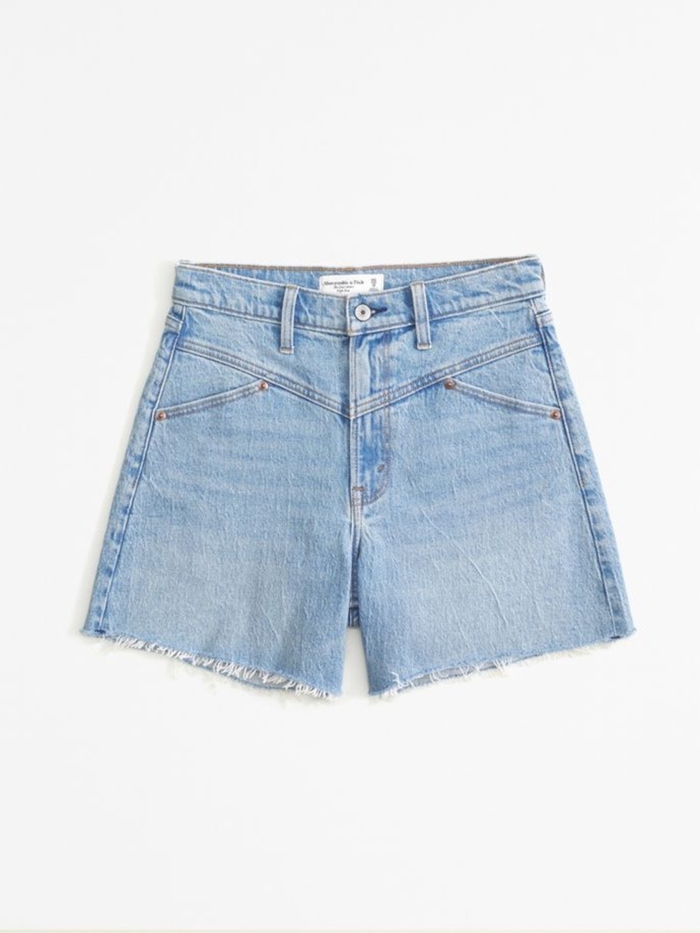 Abercrombie & Fitch Curve Love High Rise Dad Shorts